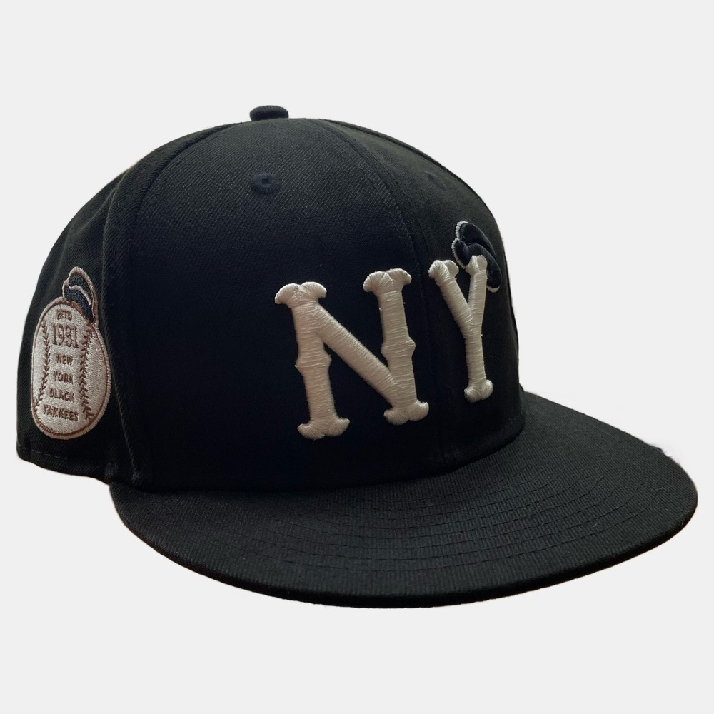 Ebbets Field Flannels 1931 NY Black Yankees Negro League Museum Hat Fitted 7 3/4